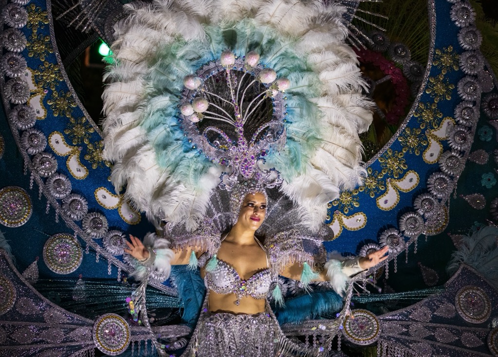 During Carnival in Santa Cruz de Tenerife. Santa Cruz Tenerife