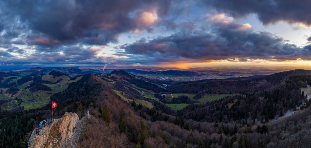 The foothills of the Jura Mountains. Schaffhausen Nature Park