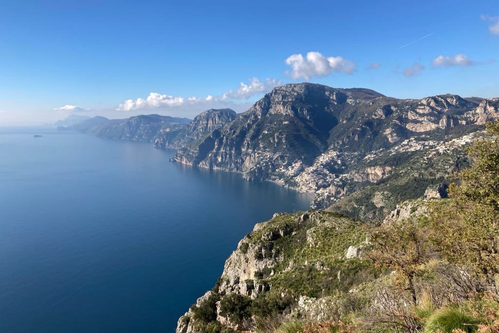 Sentiero degli Dei on the Amalfi Coast, Parco regionale dei Monti Lattari, Lattari Mountains Nature Park, Italy