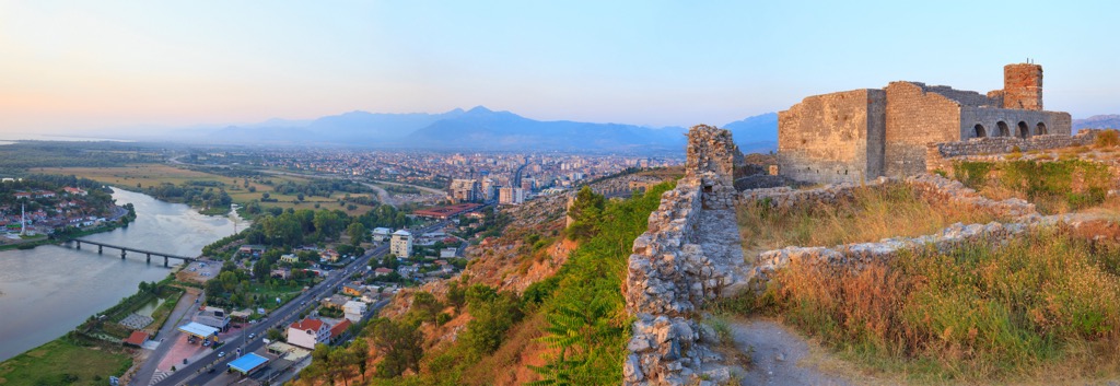 The Rozafa Citadel in Shkodër is worth a visit, Albanian Alps