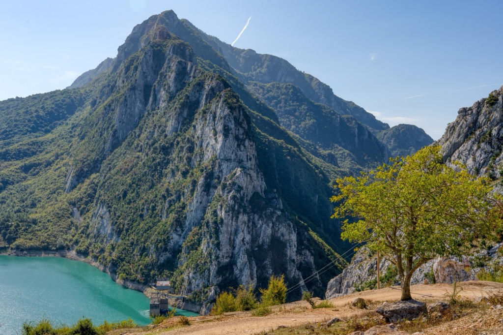 Jagged peaks near Shtamë. Shtame Pass Nature Park