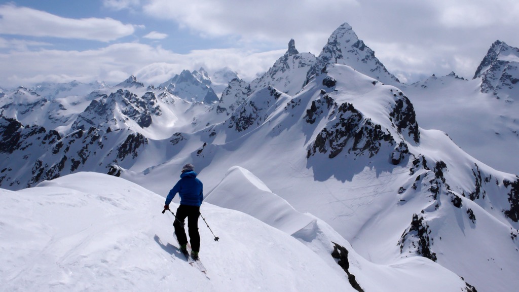 The Silvretta Alps are one of the Alps’ great ski meccas. Silvretta Alps