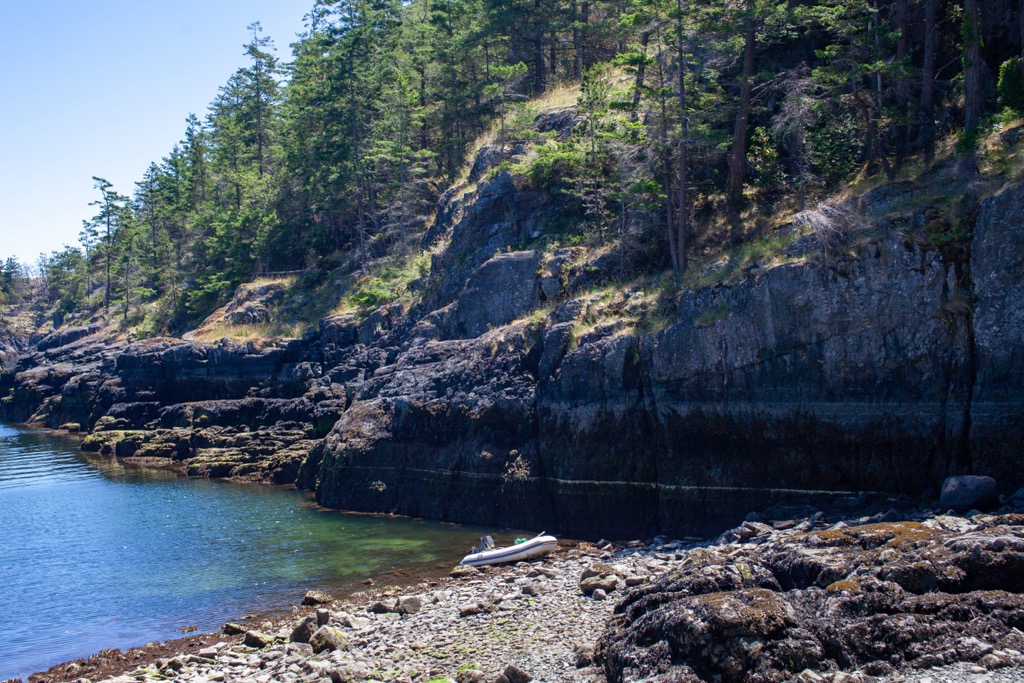 shoreline off Thormanby Island, Simson Provincial Park, British Columbia