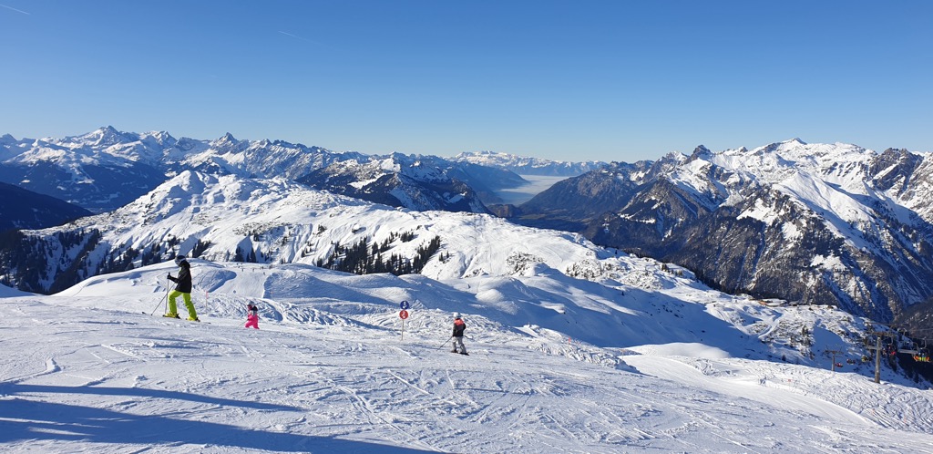 Sonnenkopf offers wide open pistes, views, and great snow. Ski Arlberg