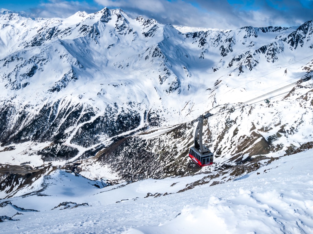 Ski resort Maso Corto, South Tyrol, Italy 