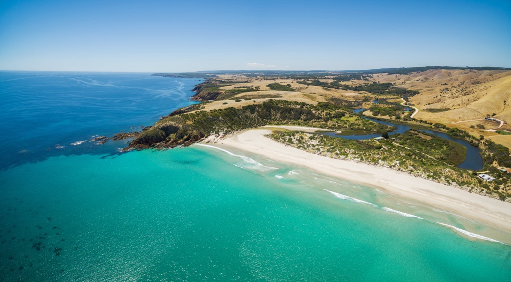 Snelling Beach on Kangaroo Island. South Australia