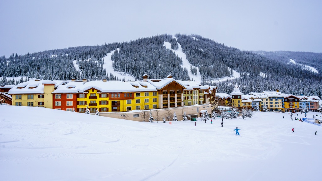 The Sun Peaks Village. Sun Peaks Ski Resort 