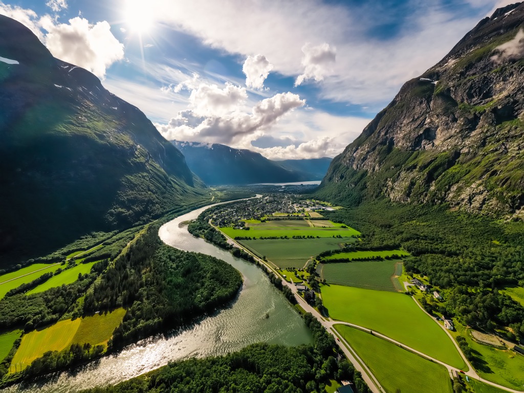 Sunndalsora village, Norway
