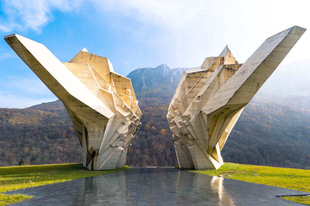 World War II monument, Sutjeska National Park, Bosnia and Herzegovina
