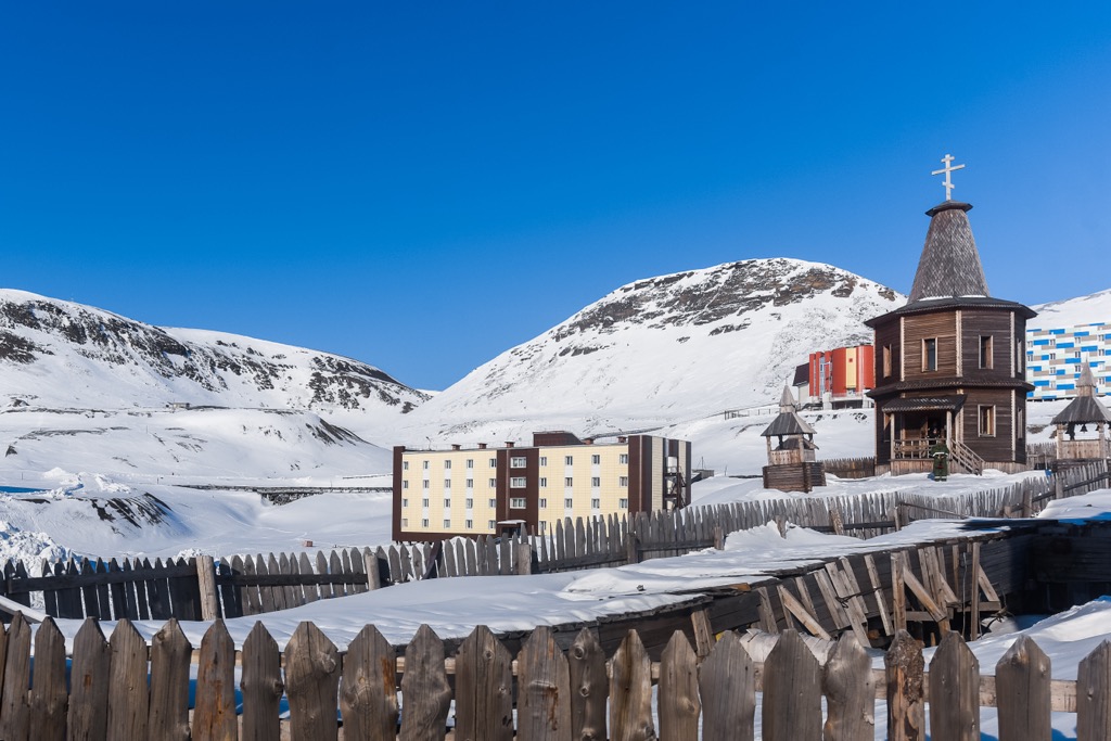 Barentsburg Russian city, Svalbard, Norway