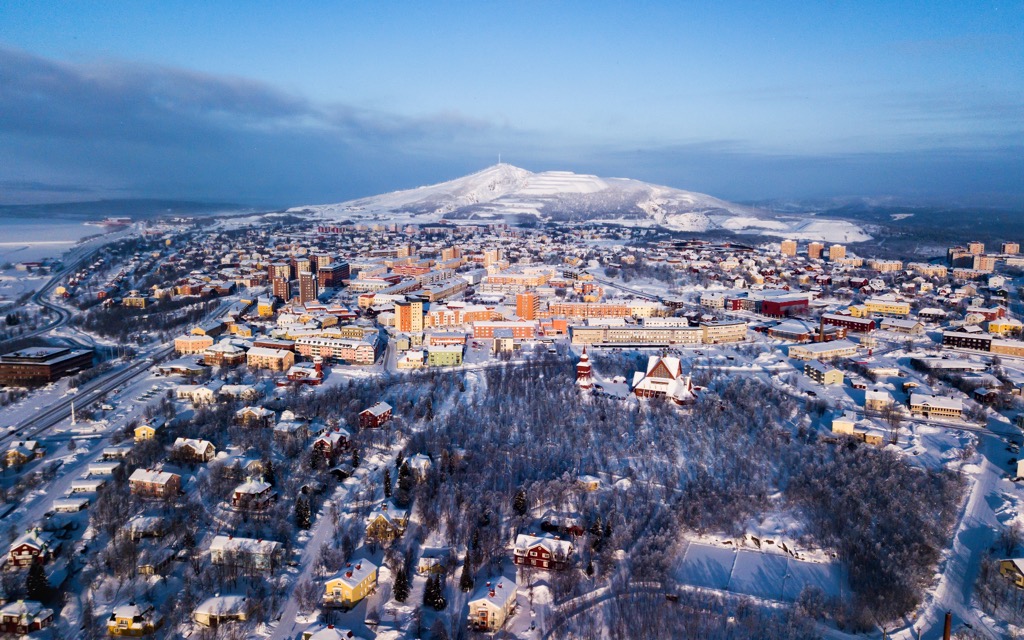Kiruna, Sweden’s northernmost town, province of Lapland