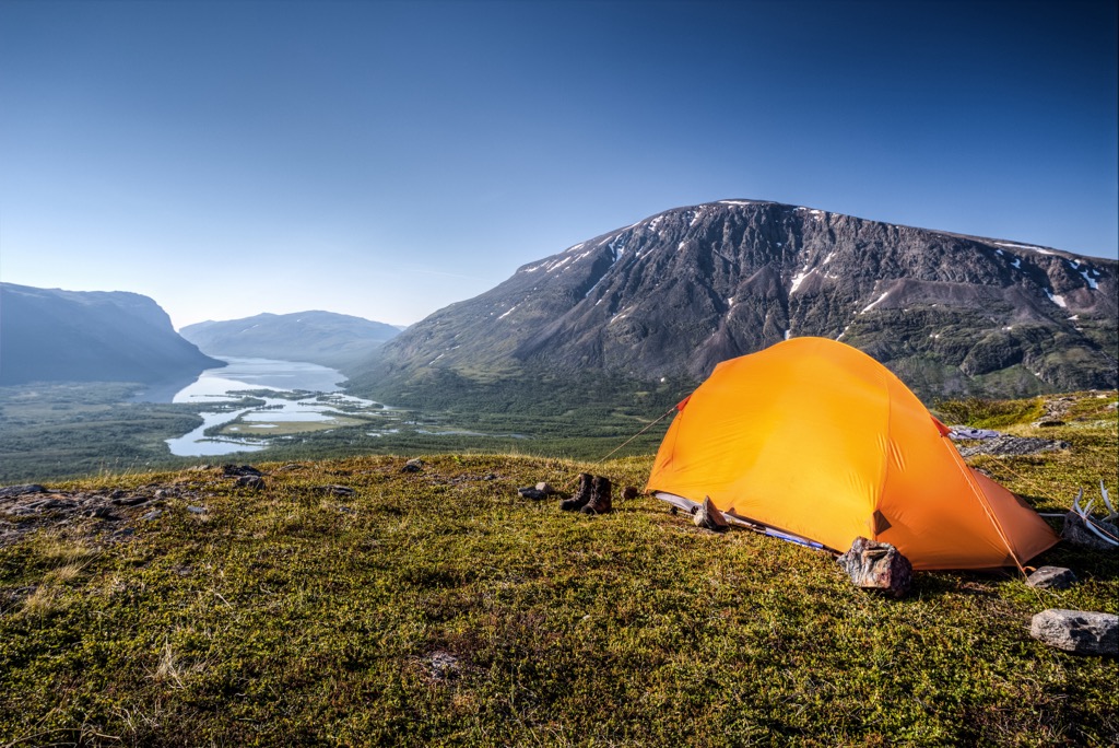 You can camp virtually anywhere you’d like in Sweden