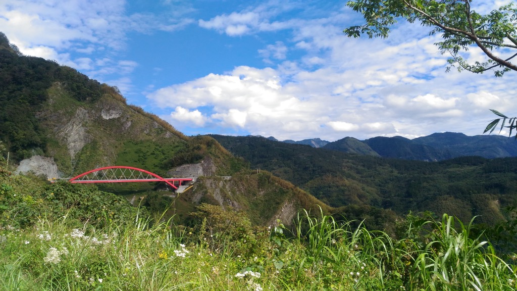red bridge on the Alishan Highway in Taiwan