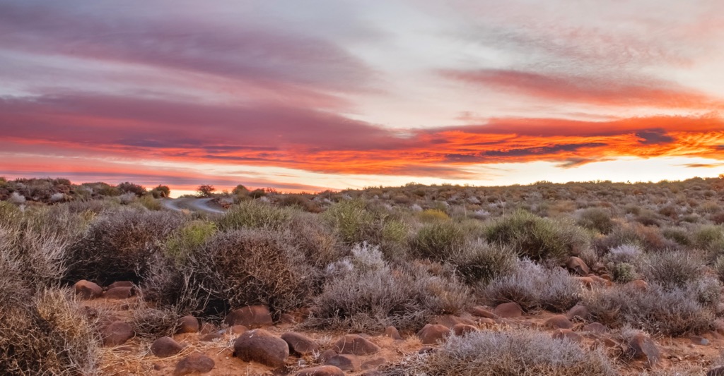 Desert sunsets. Tankwa Karoo National Park