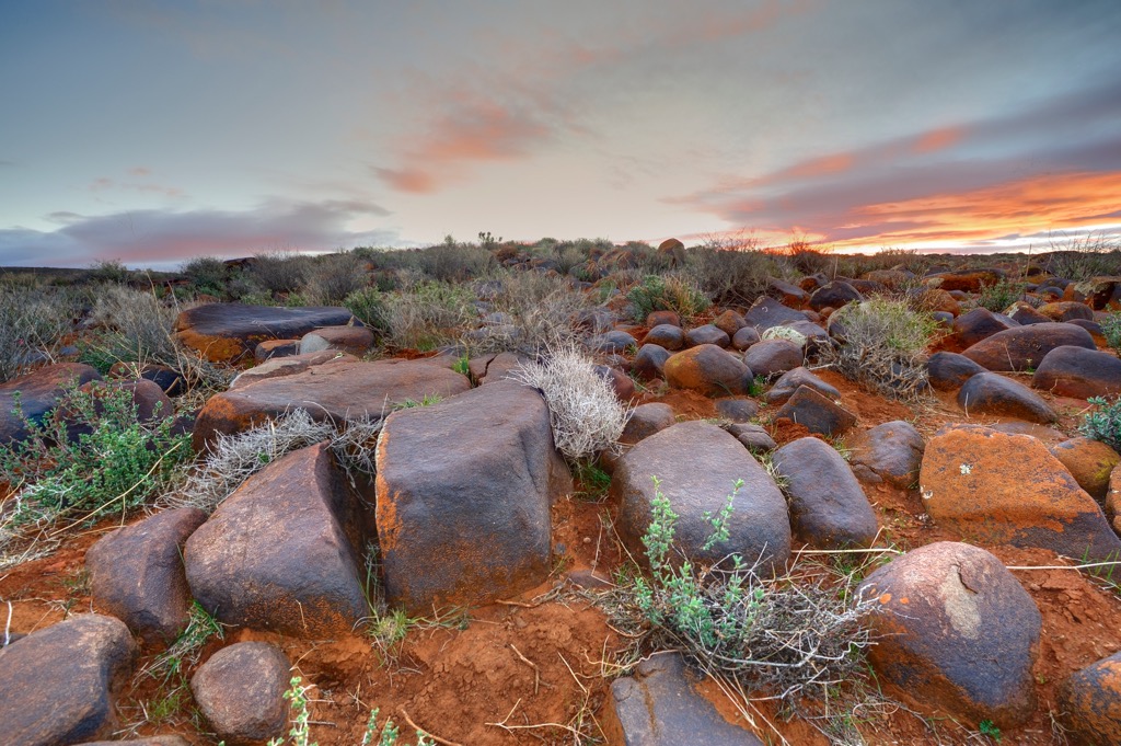 Rock formations in Tankwa Karoo National Park. Tankwa Karoo National Park