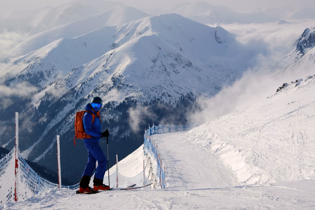 Kasprowy Wierch Ski Resort. Tatra National Park