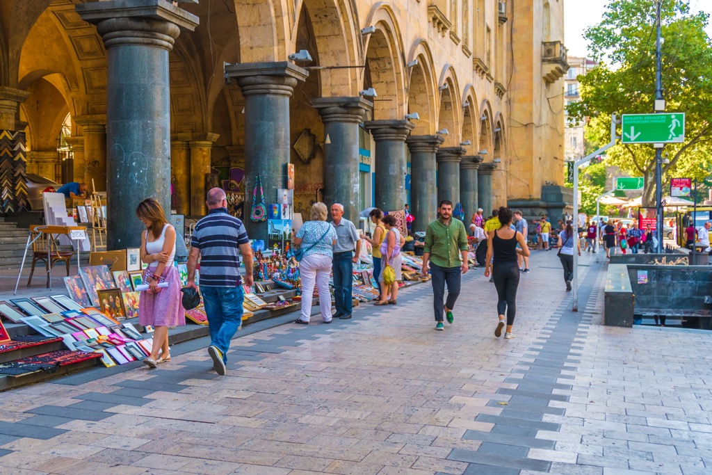 Rustaveli Avenue, Tbilisi, Georgia