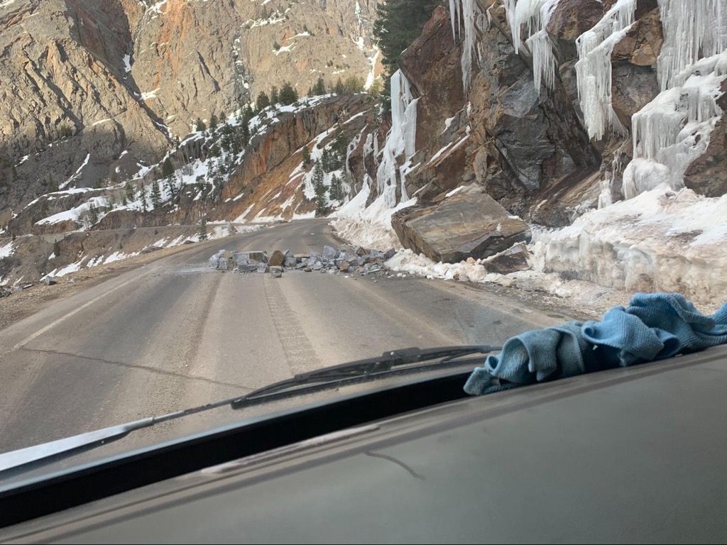 Heads up for rockslides Telluride Ski Resort. Photo: Sergei Poljak