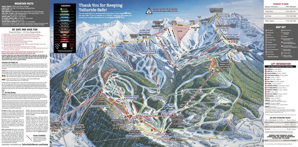 Red Lodge, Montana Ski Trail Map Women's Base Layers