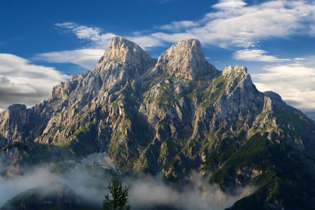Eiskogel, with its stunning twin peaks. Tennengebirge Nature Reserve