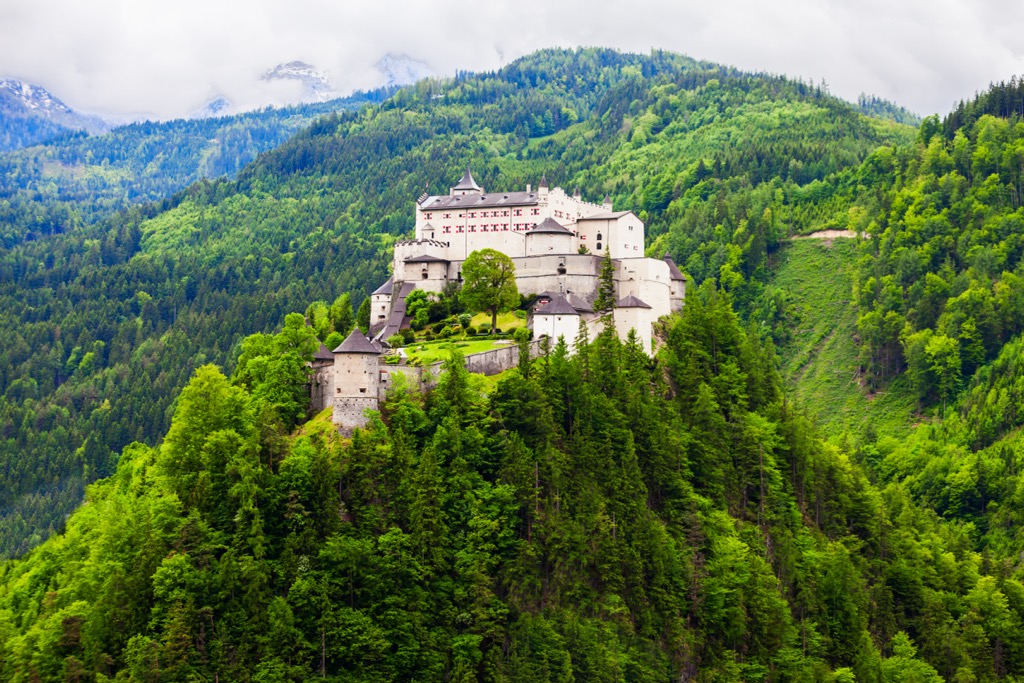Hohenwerfen Castle is one of Austria’s most recognizable castles. Tennengebirge Nature Reserve