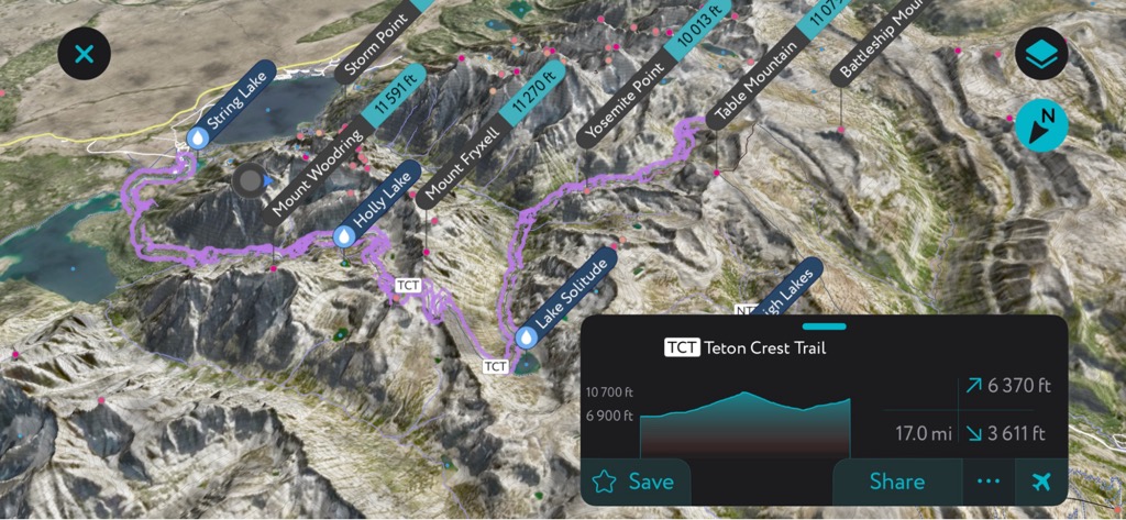 Teton Crest, Teton Range, Wyoming