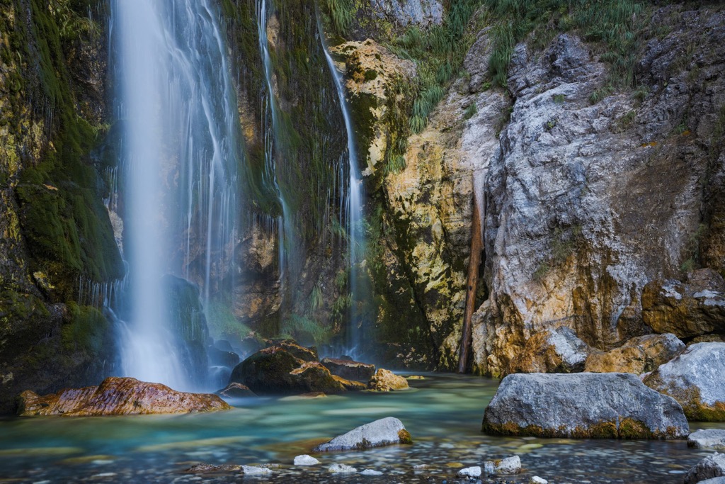 Grunas Waterfall, Theti National Park, Albania
