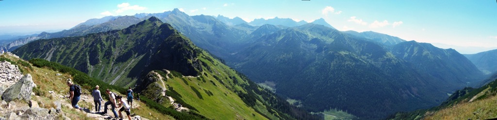 A panorama of the Tichá Dolina. Ticha Dolina