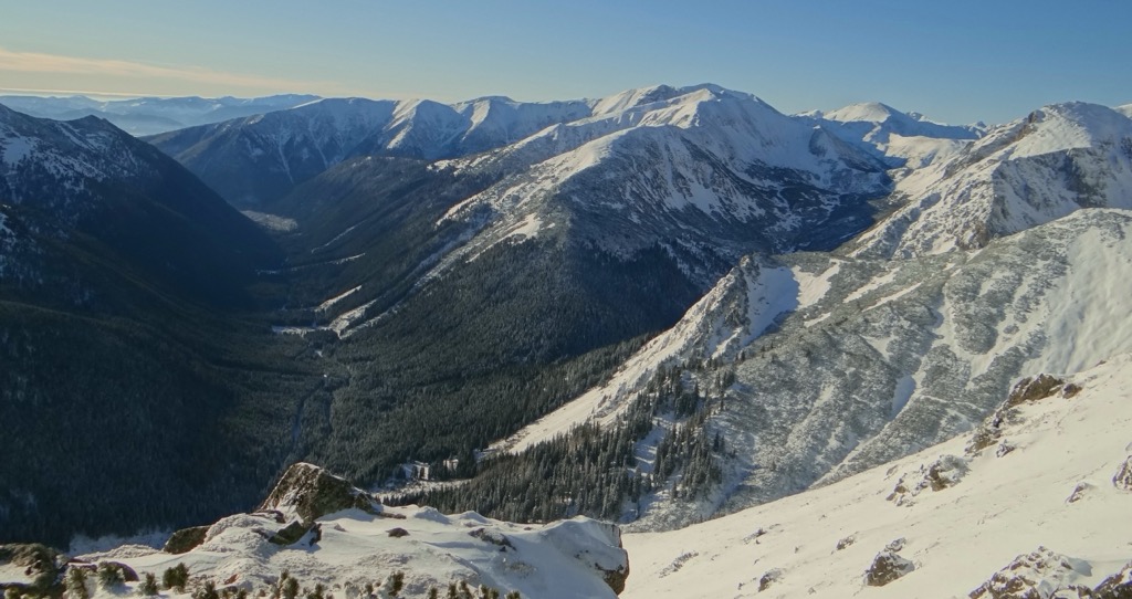 The valley in winter. Ticha Dolina