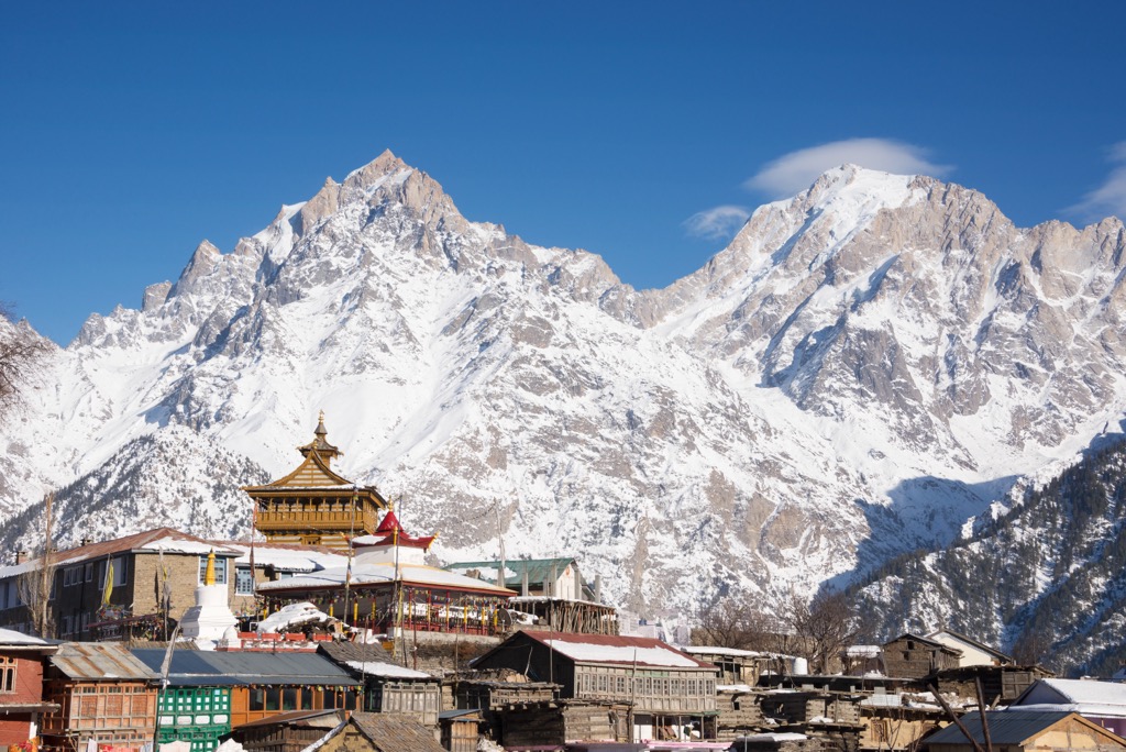 Kalpa village, Kinnaur Kailash range, Trans-Himalaya
