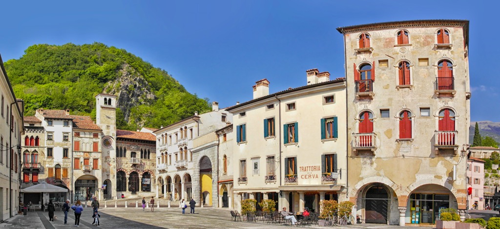 village of Serravalle, Treviso, Italy