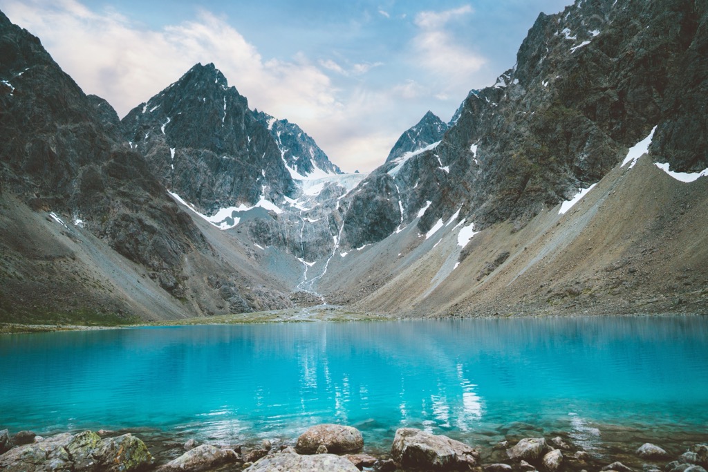 Blåisvatnet, the Blue Lake. Troms og Finnmark