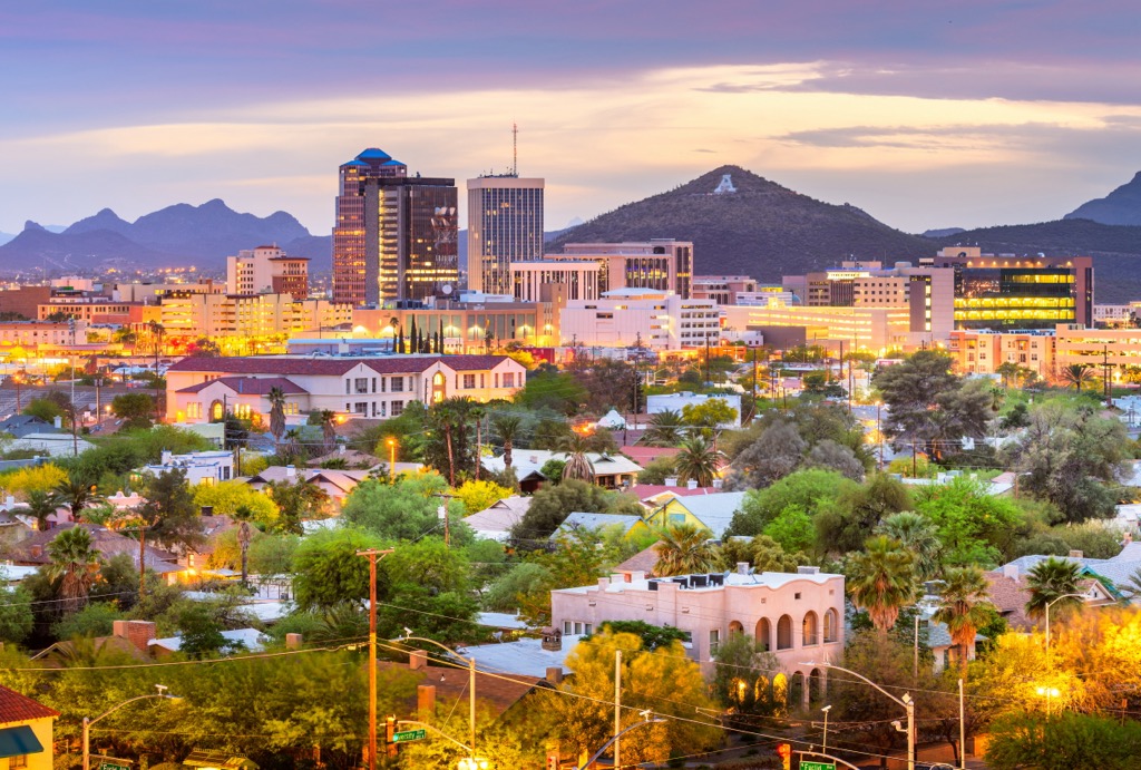 Tucson, Arizona, USA downtown city skyline
