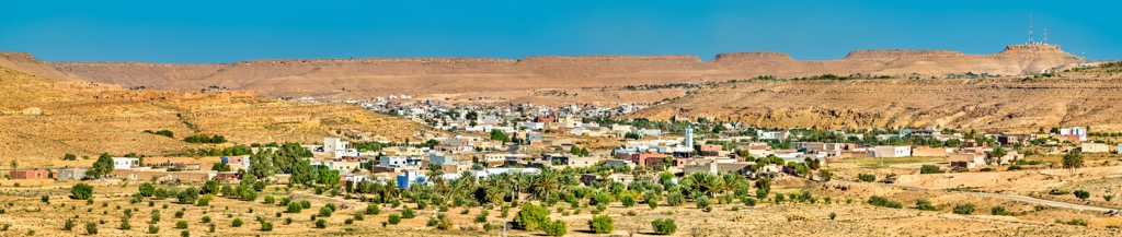Panorama of Tataouine, Tunisia