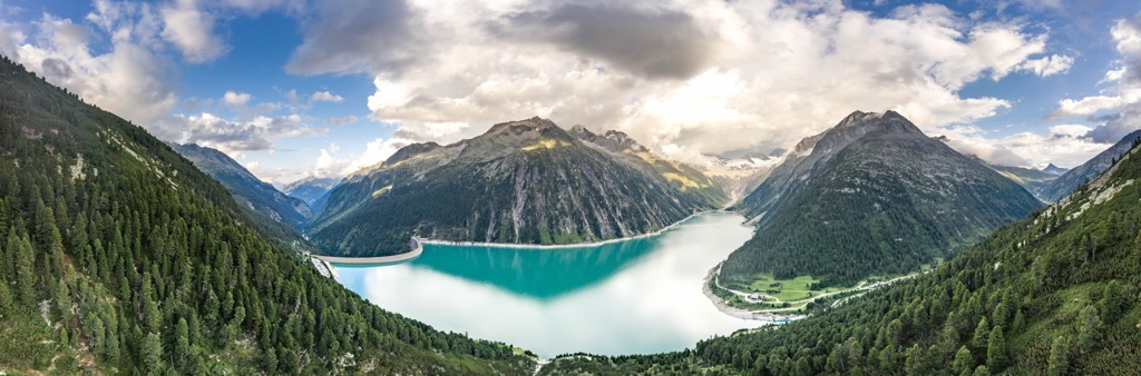 Schlegeisspeicher glacier reservoir, Tyrol, Austria