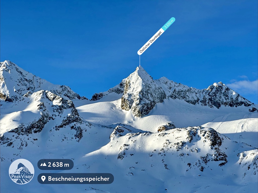 Stubai Gletscher, PeakVisor Tyrol, Austria