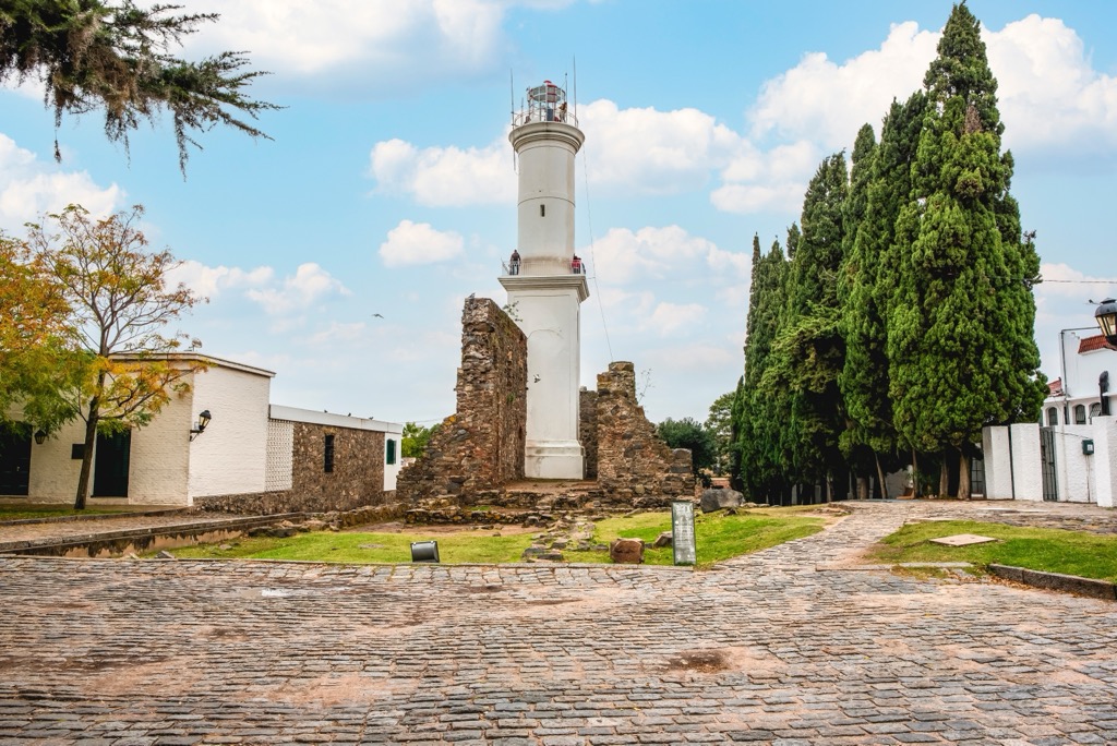 Ruins and Lighthouse at Colonia del Sacramento, Uruguay