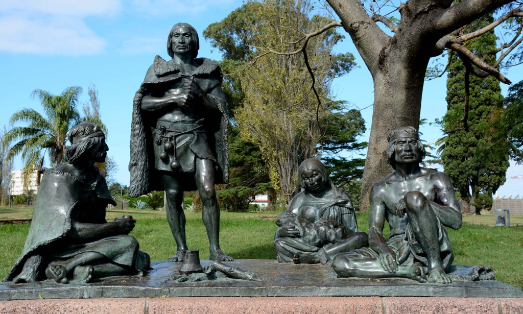 Statue at the last Charruas, Uruguay
