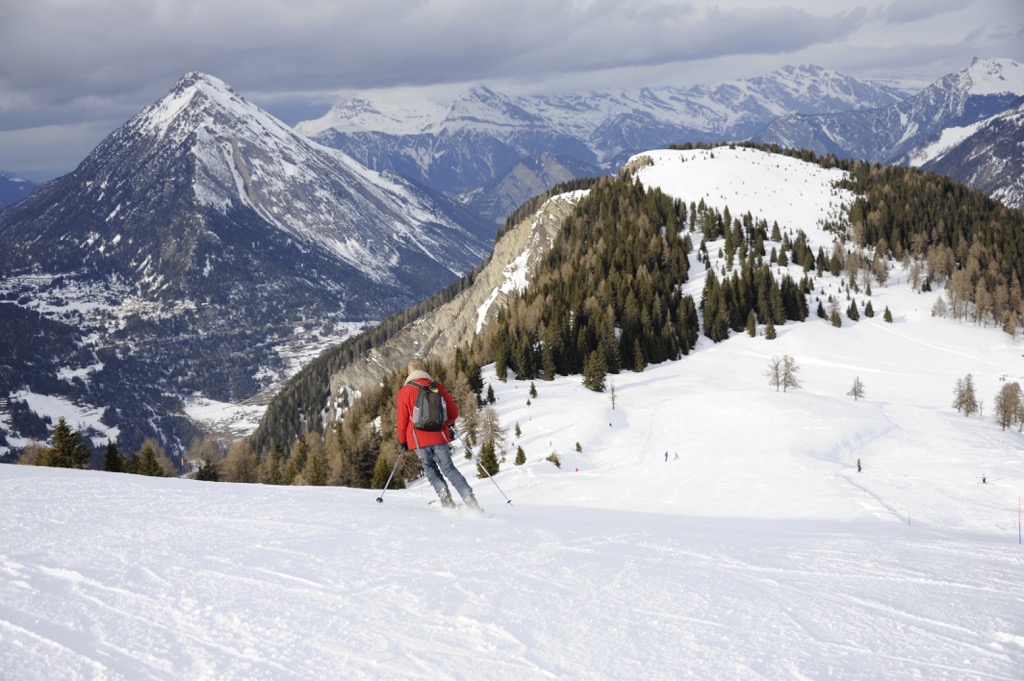 Bruson Ski Resort, Verbier ski area, Switzerland