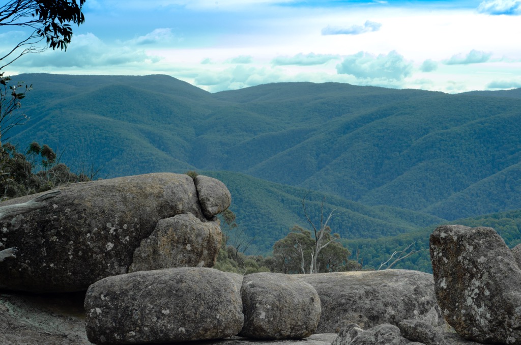 View at Square rock, Namadgi National Park, Australia