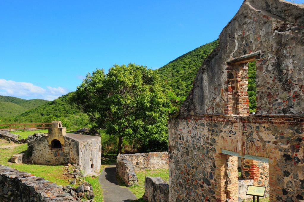 Ruins of the Annaberg Sugar Cane Plantation, Virgin Islands National Park, US