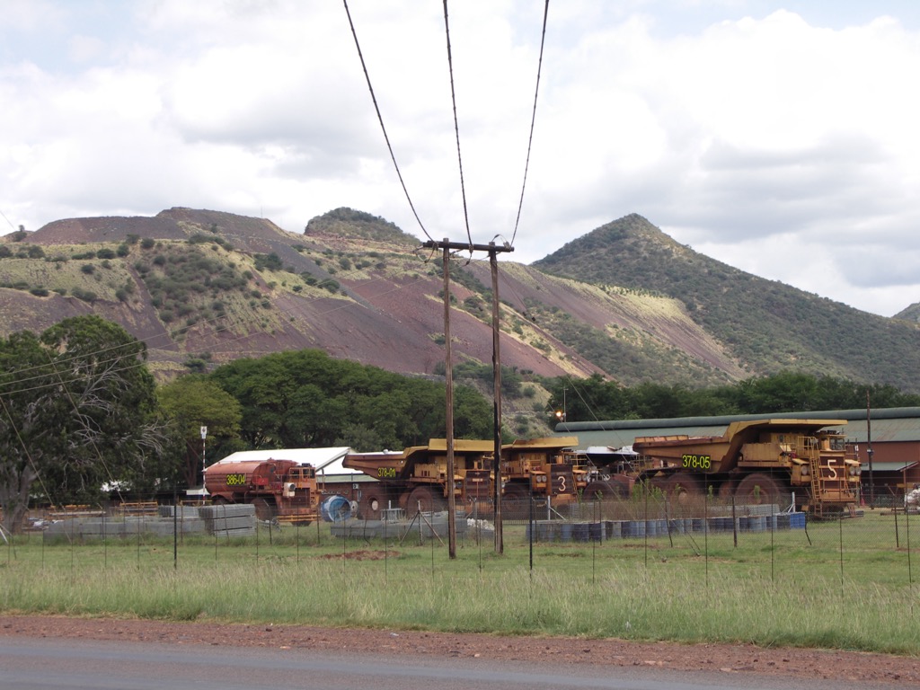 Iron ore mining in Thabazimbi. Waterberg District Municipality