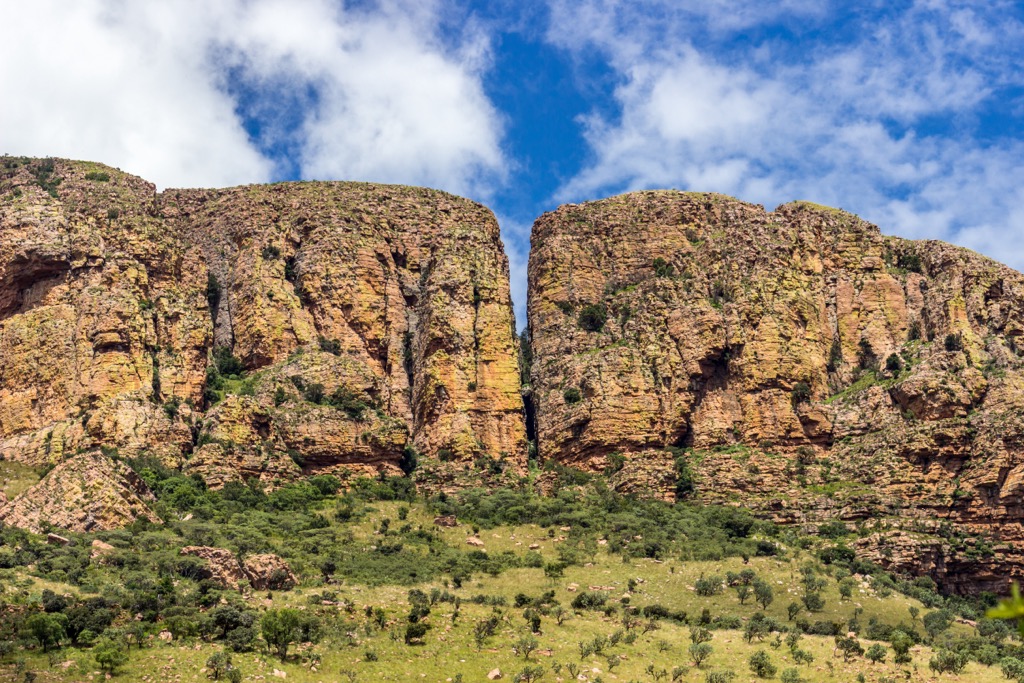 Sandstone rock formations in the Waterberg. Waterberg District Municipality