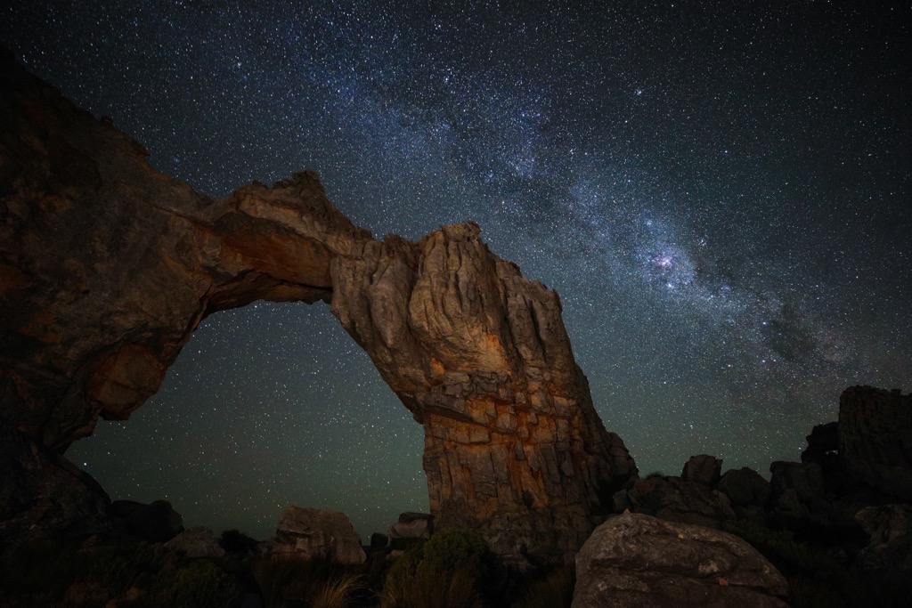 The Wolfberg Arch and Milky Way. West Coast