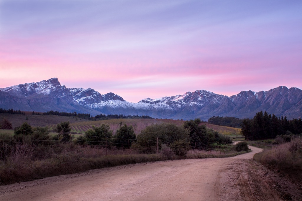 The Groot Winterhoek Wilderness Area in winter. West Coast