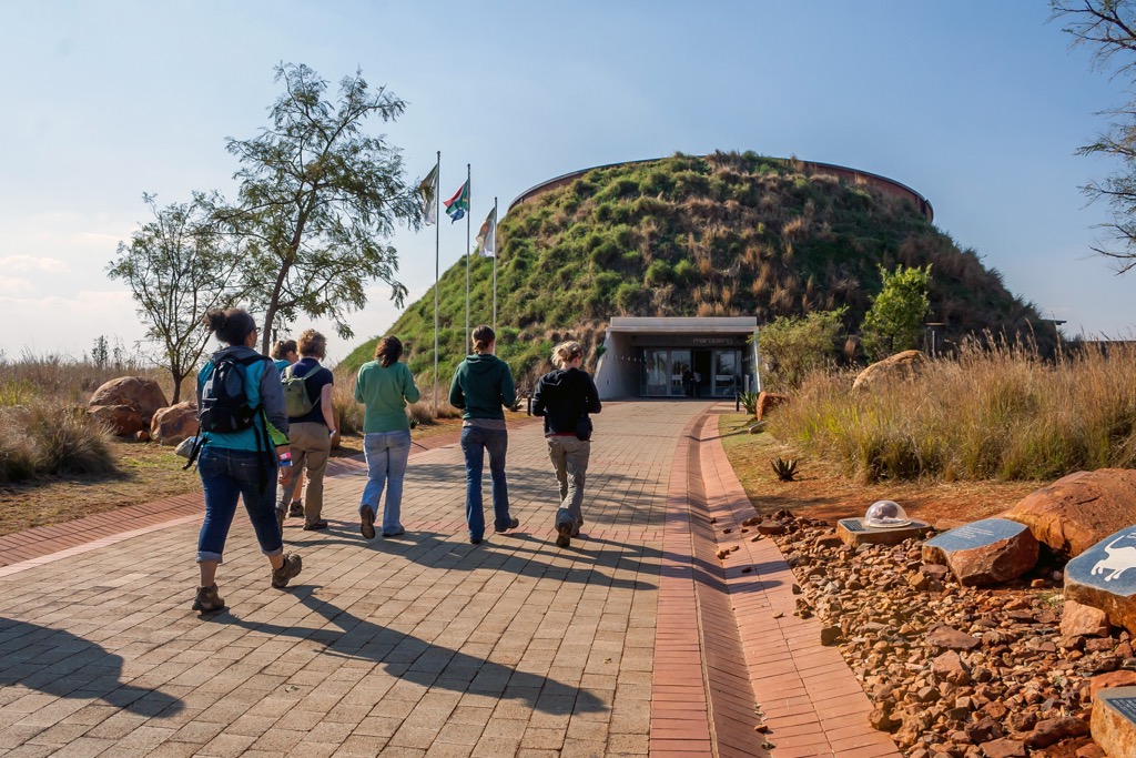 The Maropeng Exhibition Center at the Cradle of Humankind World Heritage site. West Rand District