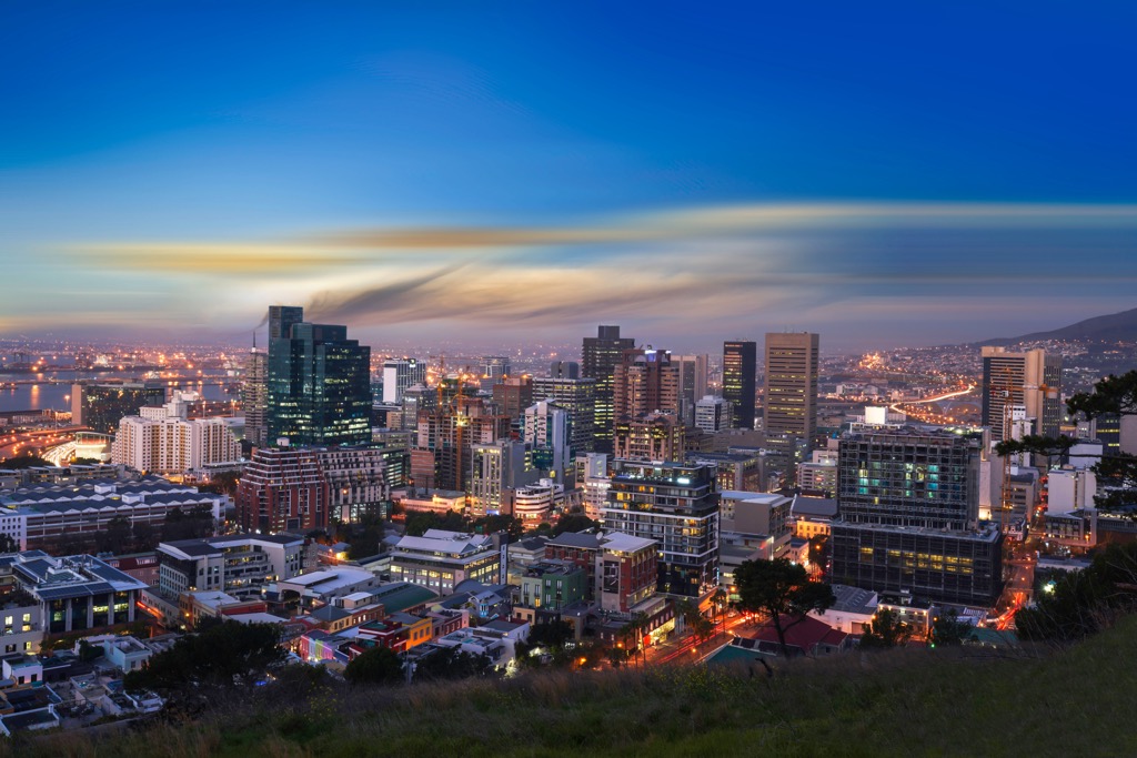 The skyscrapers of downtown Cape Town. Western Cape