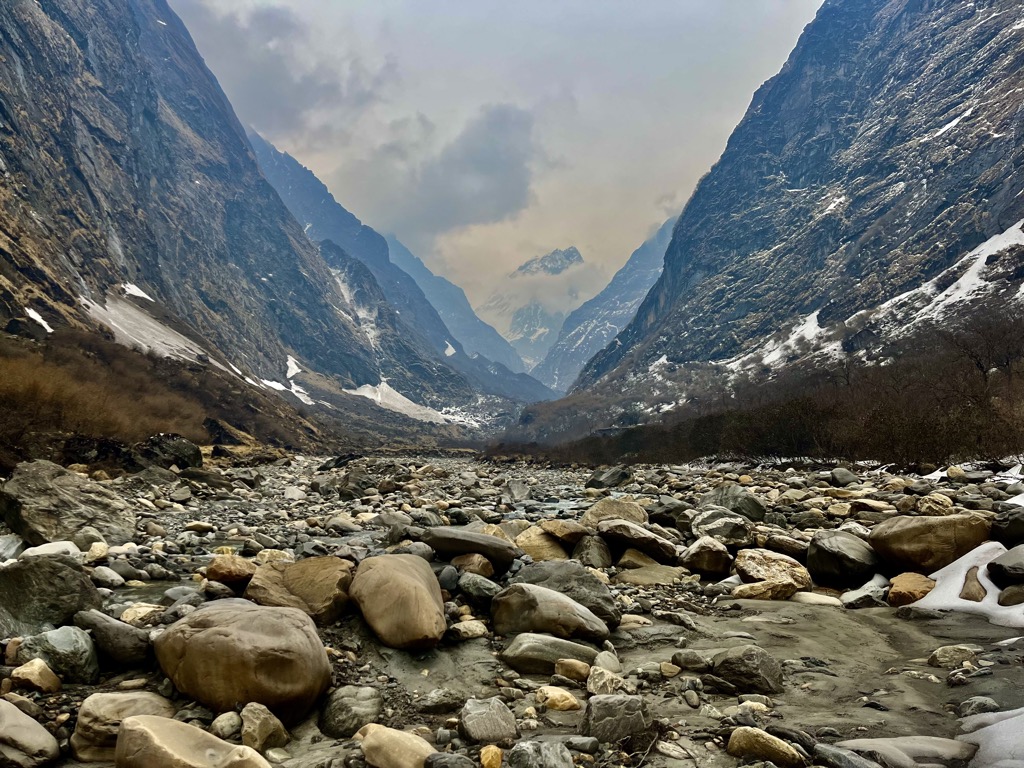 Glaciation forms deep, U-shaped canyons that crisscross the majority of Nepal. Photo: Conrad Lucas. Western Development Region