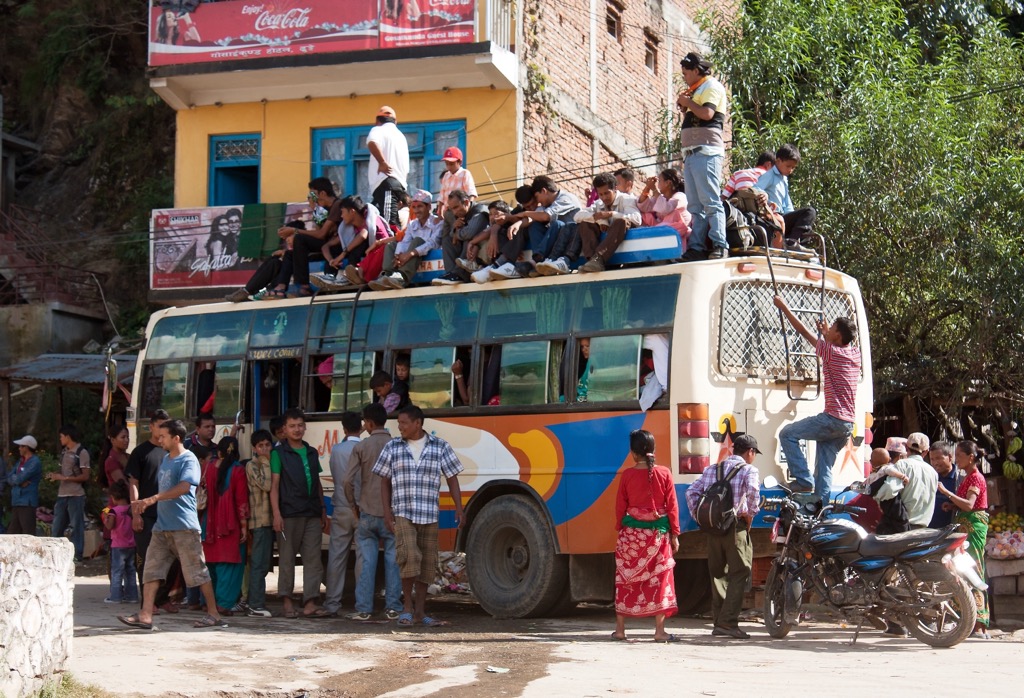 “Local” buses in Nepal. Western Development Region