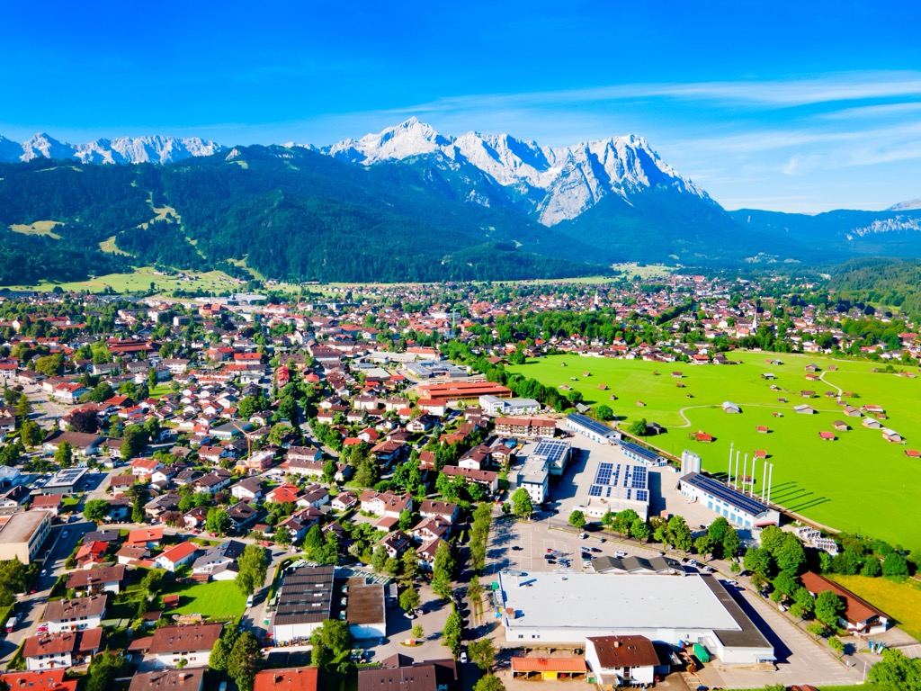 Garmisch sits in a lovely valley shadowed by the towering Zugspitze. Wetterstein